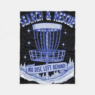 Search And Rescue No Disc Left Behind Disc Golf _9 Fleece Deken