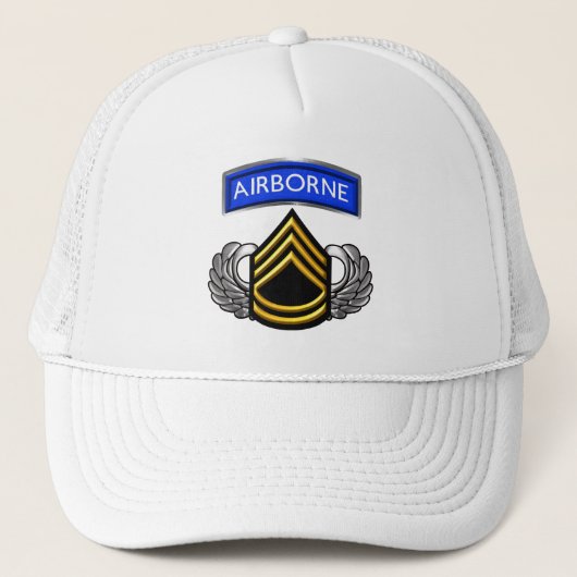 Seargent eerste klasse SFC Airborne Trucker Pet (Voorkant)