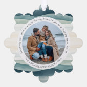 Seas and Greetings Photo Christmas Ornament (Achterkant)