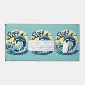 Seas Day Retro Dolphin Océan esthétique (Clavier et souris)