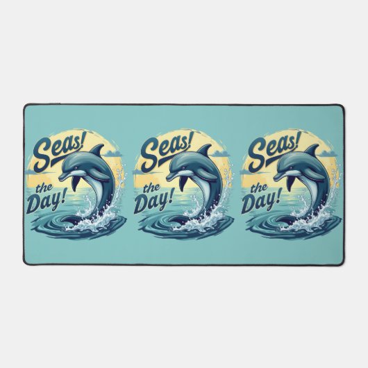 Seas Day Retro Dolphin Océan esthétique (Recto)