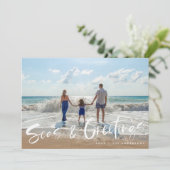 Seas & Salutations Beach Carte de Noël (Debout devant)