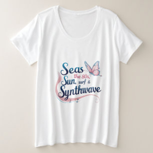 Seas the 80s - Butterfly Synthwave Dream Tee