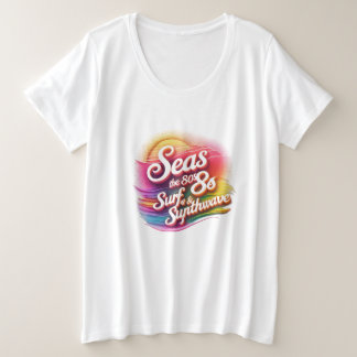 Seas the 80s - Neon Wave Splash (Plus Size femmes