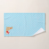 Seas the Day Beach Chiens Blue Towel Set (Serviette à main)
