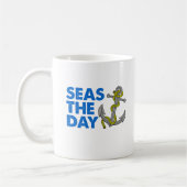 Seas The Day Cartoon Ancre Mug (Gauche)