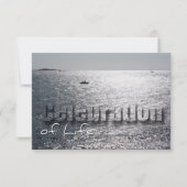 Seascape 1 Viering van het leven Memorial Service Kaart (Voorkant)