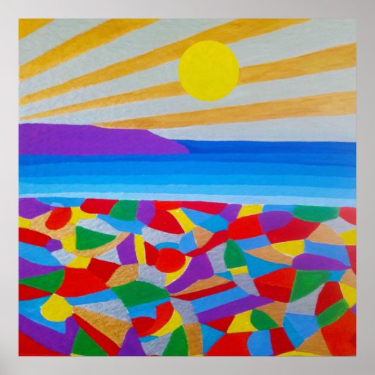 Seascape Acrylic Fine Art Poster (Voorkant)