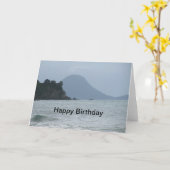Seascape Birthday Kaart (Gele Bloem)