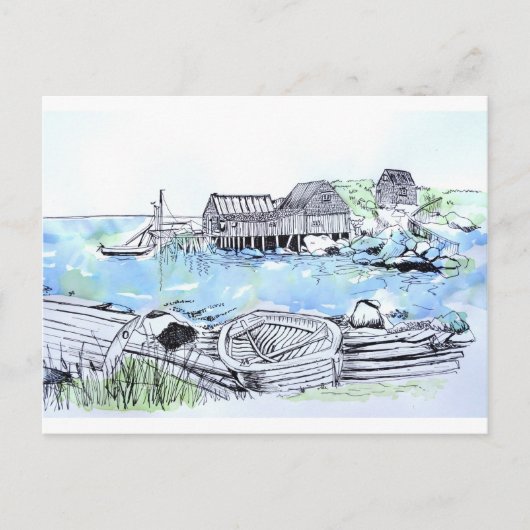 Seascape. Briefkaart (Voorkant)