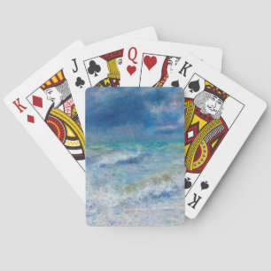 Seascape door Pierre-Auguste Renoir Fine Art Pokerkaarten