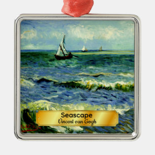Seascape, fijn kunstschilderij van Van Gogh Orname Metalen Ornament