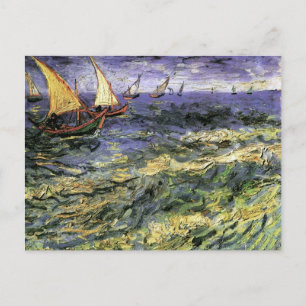 Seascape in Saintes-Maries Van Gogh Fine Art Briefkaart