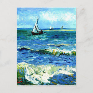 Seascape in Saintes-Maries, Vincent Van Gogh Briefkaart