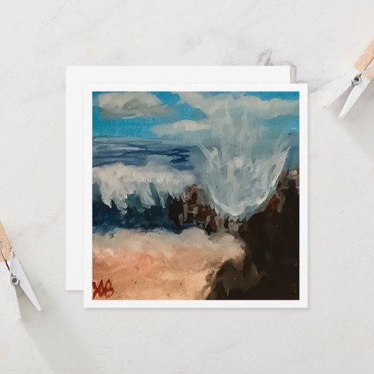 Seascape Kaart (Voorkant / Achterkant in situ)