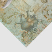 Seascape Lighthouse Octopus Tissuepapier (Detail)