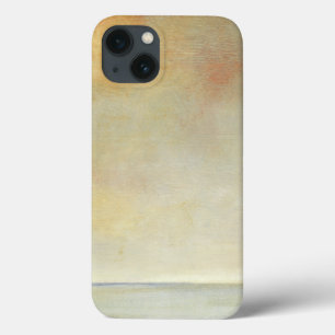 Seascape met Tranquil Oranje Sunset iPhone 13 Hoesje