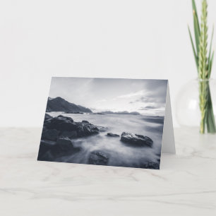 Seascape monochrome foto kaart