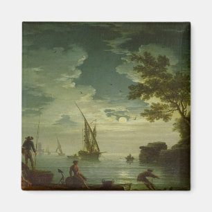Seascape, Moonlight, 1772 Magneet