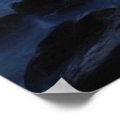 Seascape na zonsondergang poster (Hoek)