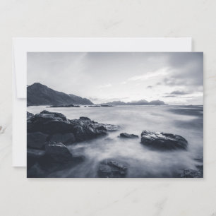 Seascape Photo Monochrome Card