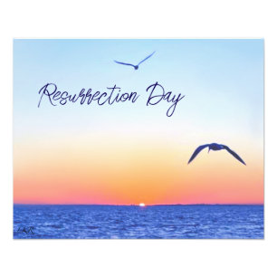 Seascape Sunrise Resurrection Day foto afdrukken Afdruk