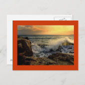 SEASCAPE SUR UNE CARTE POSTALE (Devant / Derrière)