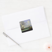 Seascape Vierkante Sticker (Envelop)