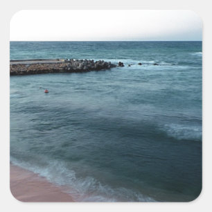 Seascape Vierkante Sticker