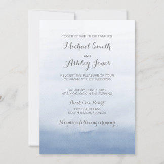 Seascapes Destination Seaside Wedding Invitation Kaart