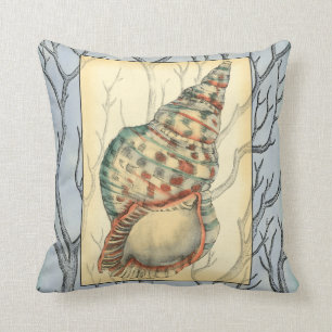 Seashell and Tree Branches Kussen