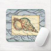 Seashell and Tree Branches Muismat (Met muis)