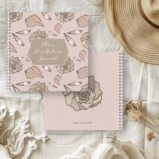 Seashell Art Personalized Mindfulness Journal