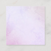 Seashell Baby shower Luierloep Informatiekaartje (Achterkant)