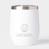 Seashell Bachelorette Party Vin Thermique Tumbler (Arrière)