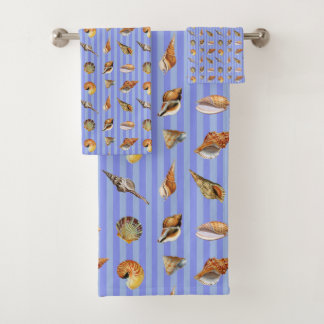  Seashell badkamer handdoek set
