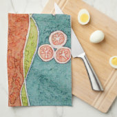 Seashell Batik Kitchen Towel Theedoek (Quarter Fold)