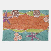 Seashell Batik Kitchen Towel Theedoek (Horizontaal)
