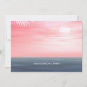 Seashell Beach Baby shower Kaart (Achterkant)