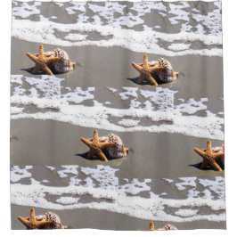 Seashell Beach Bathroom Showgordijn Douchegordijn