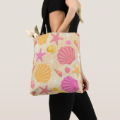 Seashell Beach Canvas tas (Dichtbij)