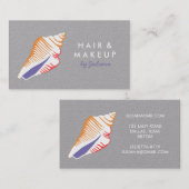 Seashell Beach Chic Elegant Visitekaartje (Voorkant / Achterkant)