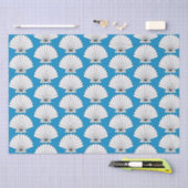 Seashell Beach Ocean Blue Tissuepapier (Craft)