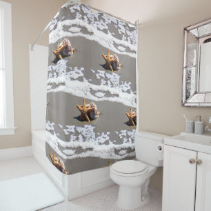 Seashell Beach Salle de bain Douche rideau