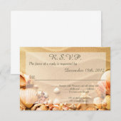 Seashell Beach Sand 3.5x5 R.S.V.P. Reply Kaart (Voorkant / Achterkant)