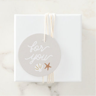 Seashell Beach zeesterren voor jou plezier Bedankjes Labels