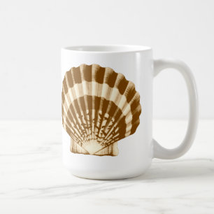 Seashell — bruin en beige koffiemok