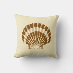Seashell — bruin en beige kussen
