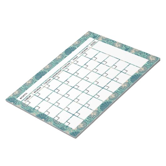 Seashell Calendar Notitieblok (Schuin)