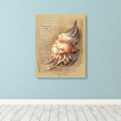 Seashell Canvas Afdruk (Insitu (Houten vloer))